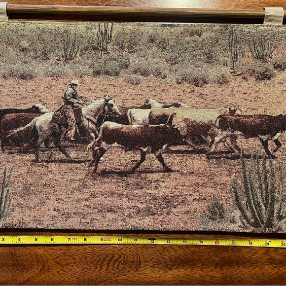 Rustic Western Wall Tapestry - Picture 2 of 4
